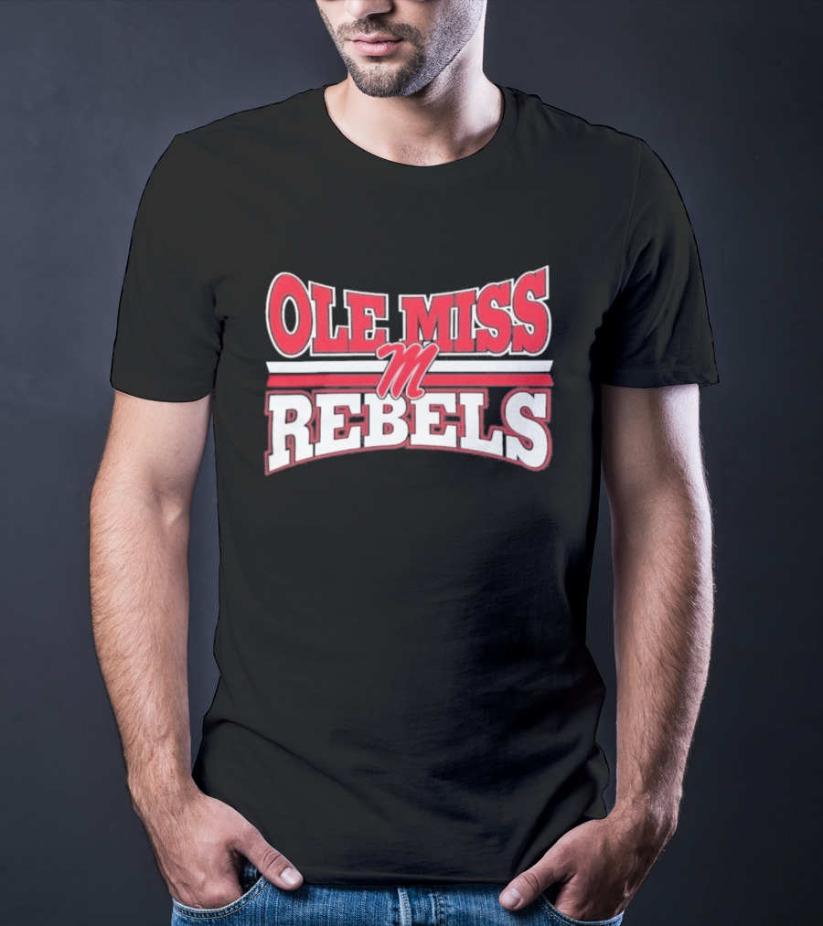 Ole Miss Rebels Team M Zoom Sports Fan T-Shirt