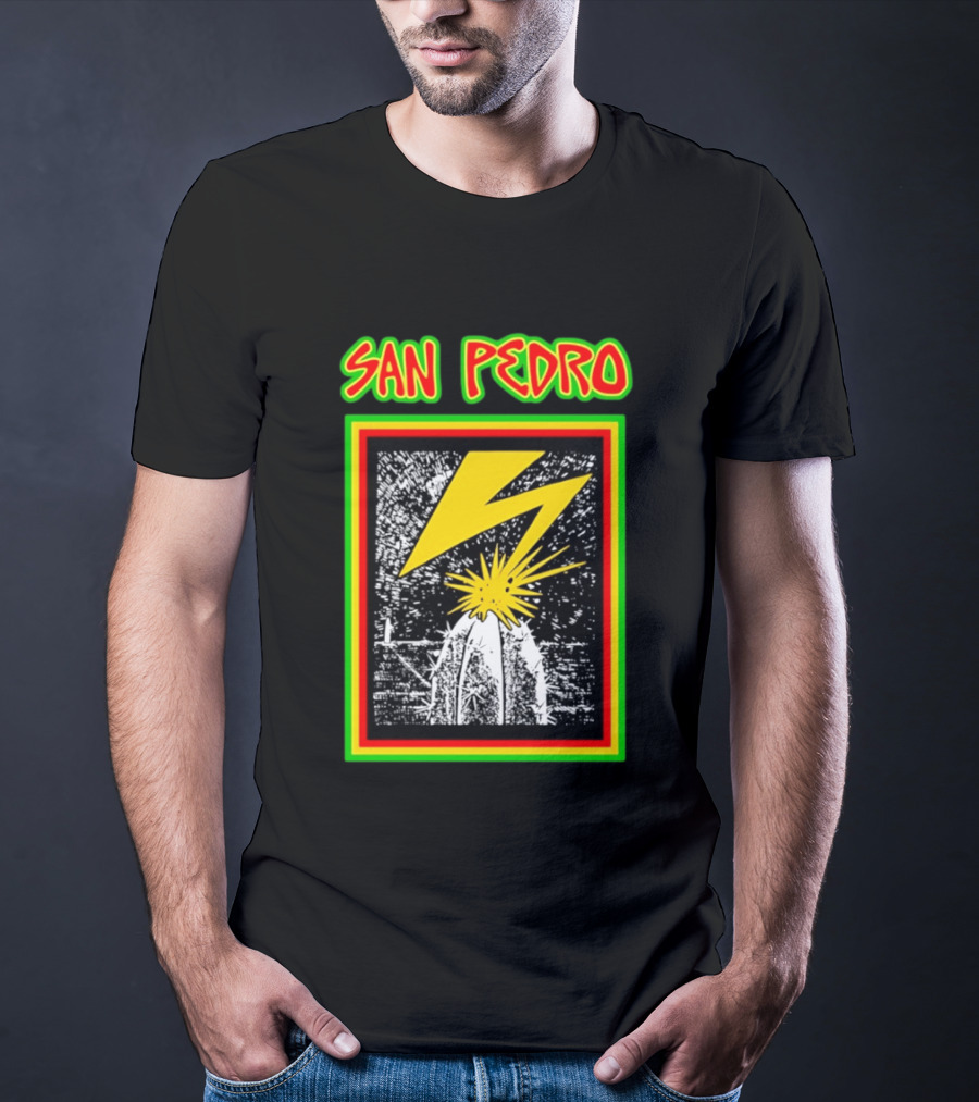 San Pedro Lightning Bolt Cactus Explosion T-Shirt