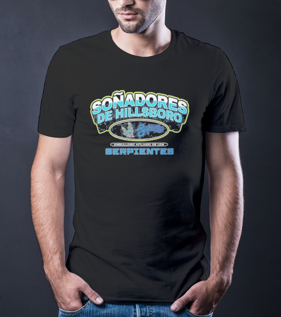 Soñadores De Hillsboro Serpientes Copa De La Diversion Baseball T-Shirt