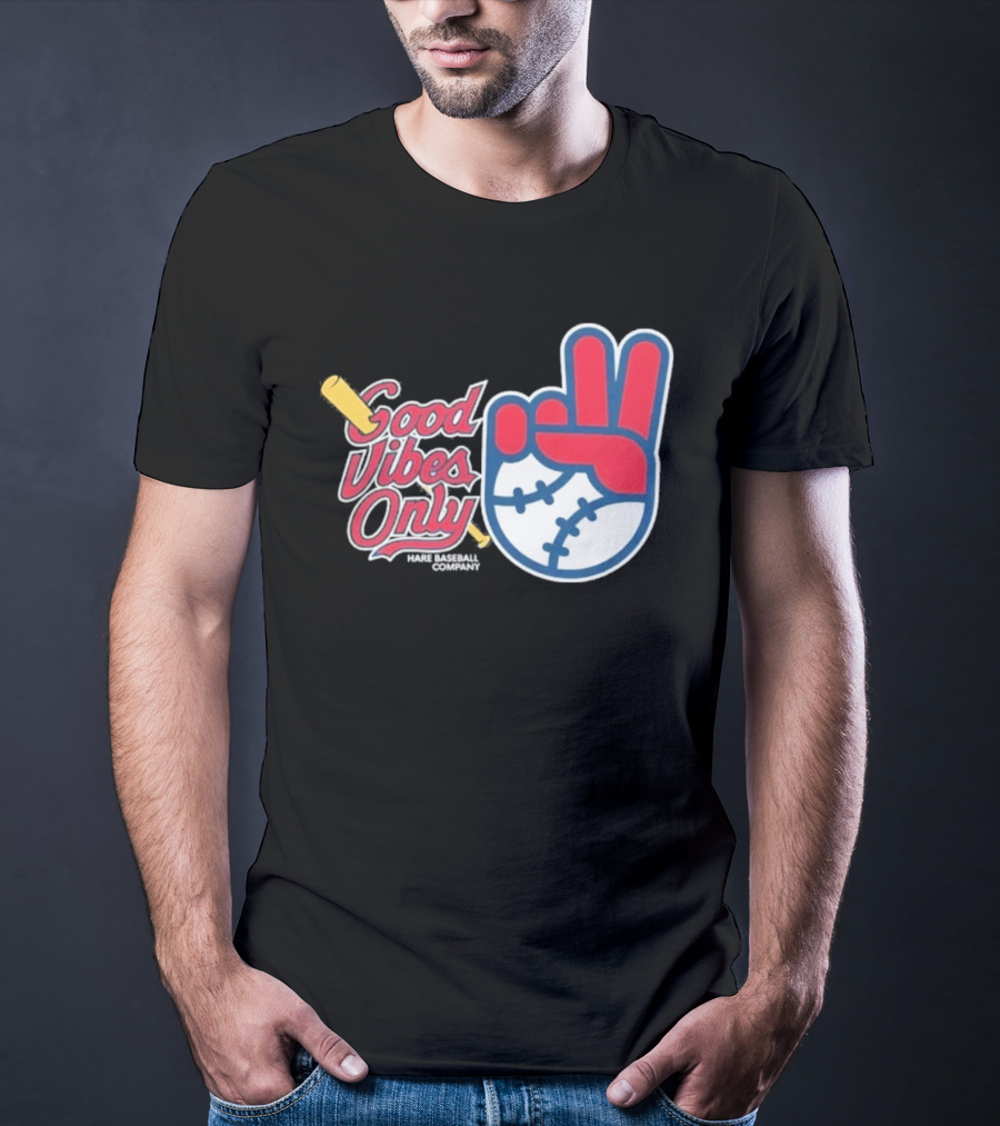 Good Vibes Only St. Louis Cardinals 2026 Baseball Peace Sign T-Shirt