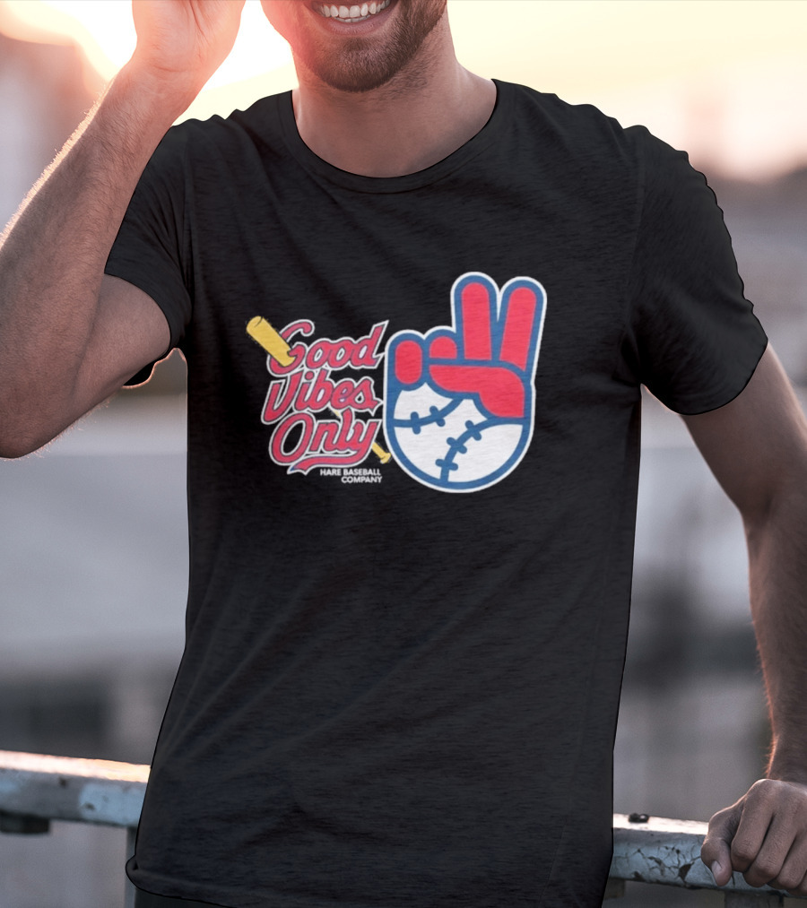Good Vibes Only St. Louis Cardinals 2026 Baseball Peace Sign T-Shirt