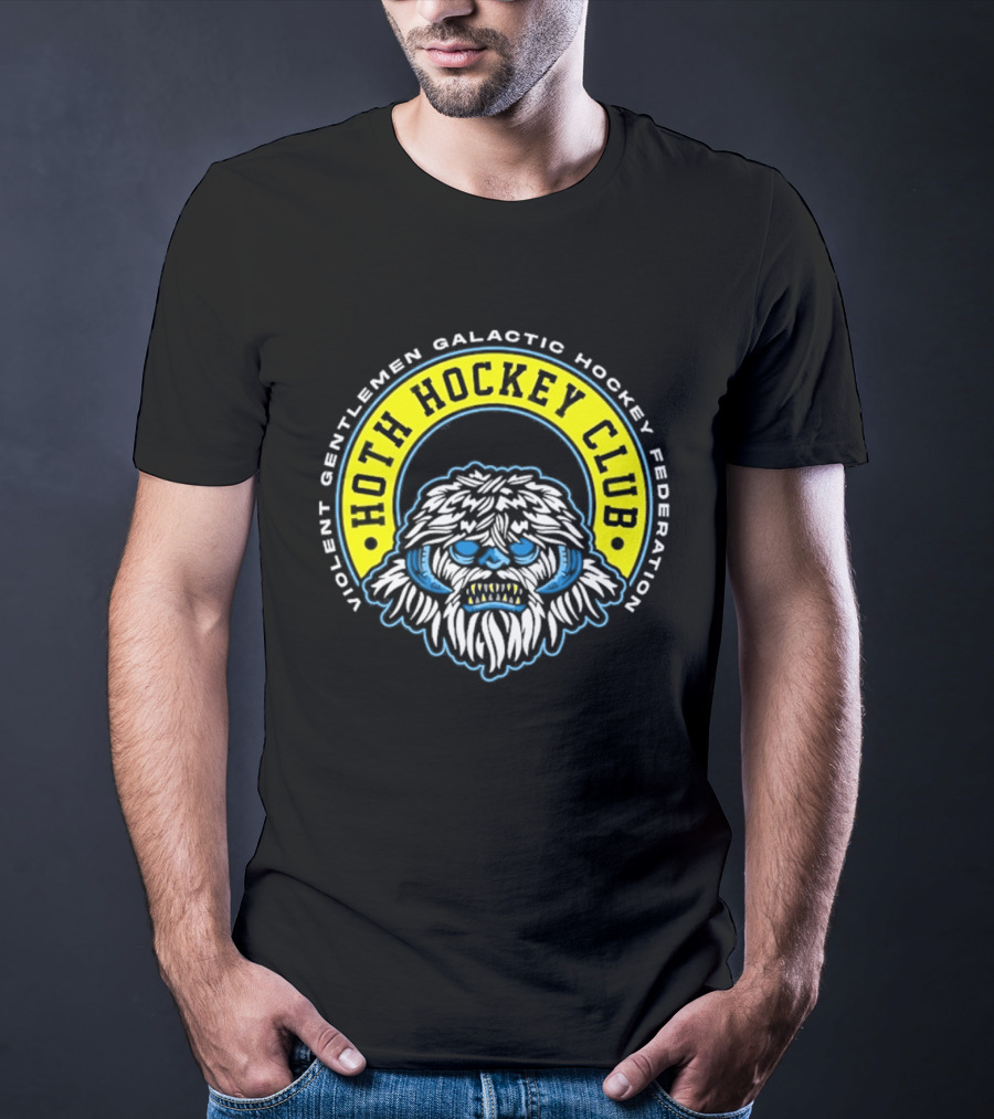 Violent Gentlemen Galactic Hockey Federation Hoth Hockey Club 2026 Wampa T-Shirt
