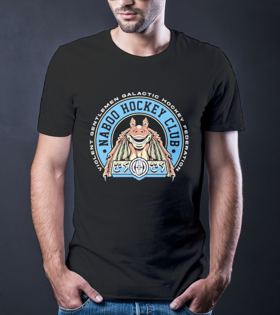 Violent Gentlemen Galactic Hockey Federation Naboo Hockey Club 2026 Retro Alien T-Shirt