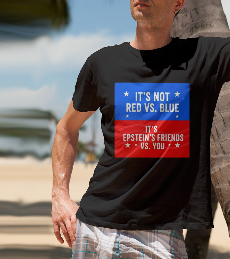 It's Not Red Vs Blue It's Epstein's Friends Vs You T-Shirt