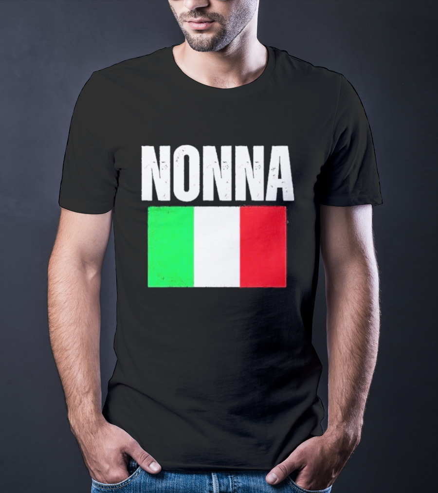 Italian Nonna Flag Pride With Italy T-Shirt