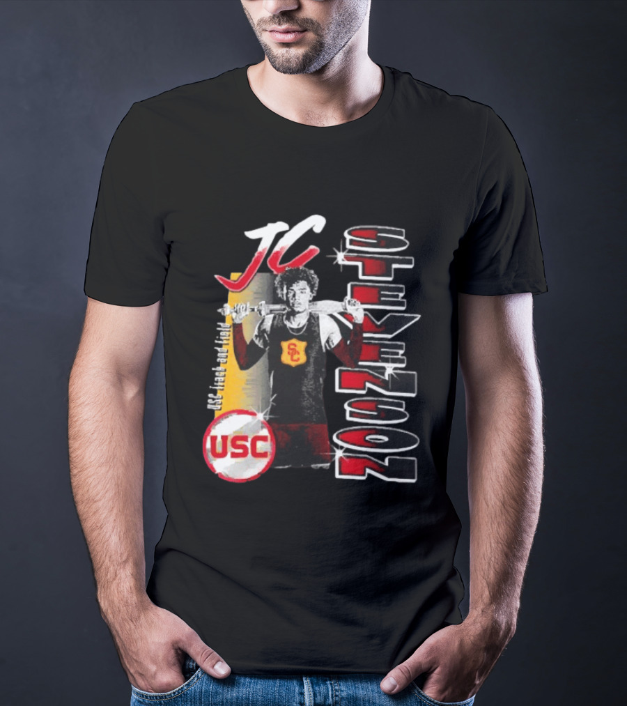 JC Stevenson USC Track And Field Player Name Athlete USC T-Shirt