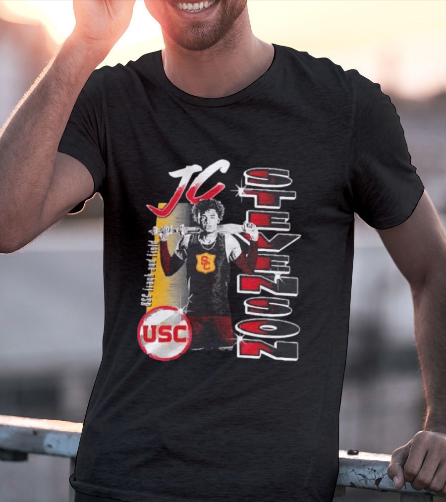 JC Stevenson USC Track And Field Player Name Athlete USC T-Shirt