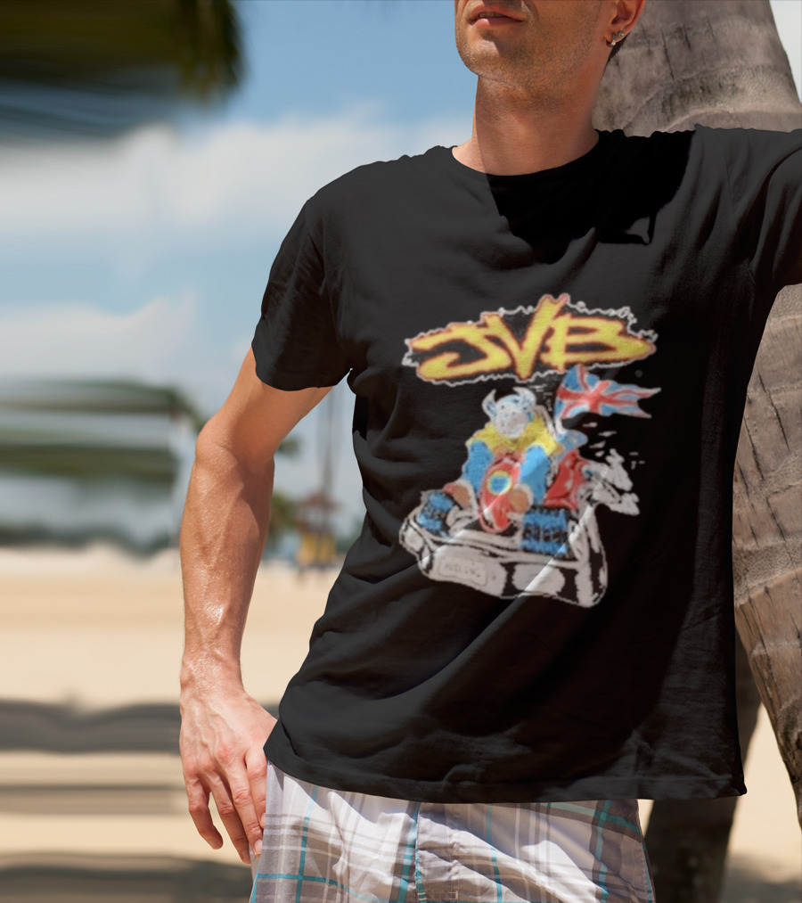 JVB Tour UK 2026 Viking Racer With Union Jack Flag T-Shirt