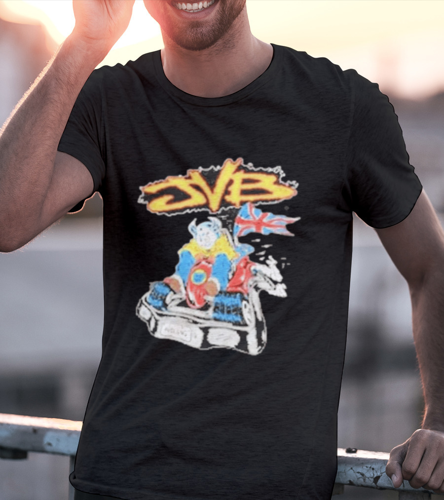 JVB Tour UK 2026 Viking Racer With Union Jack Flag T-Shirt