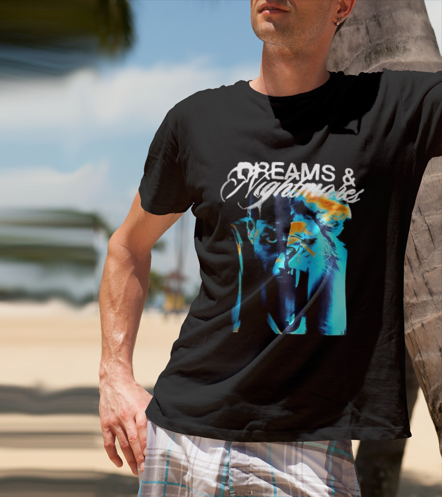 LeBron Dreams & Nightmares Nike Blue Orange Brushstroke T-Shirt