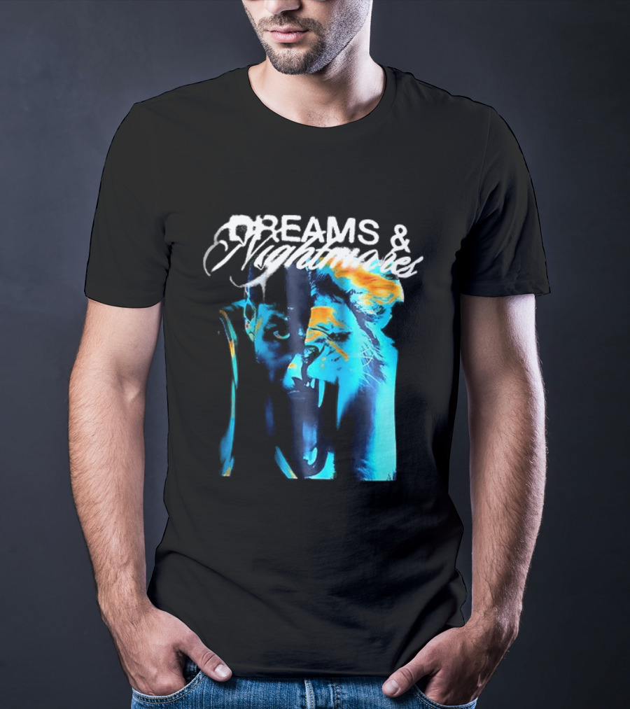 LeBron Dreams & Nightmares Nike Blue Orange Brushstroke T-Shirt