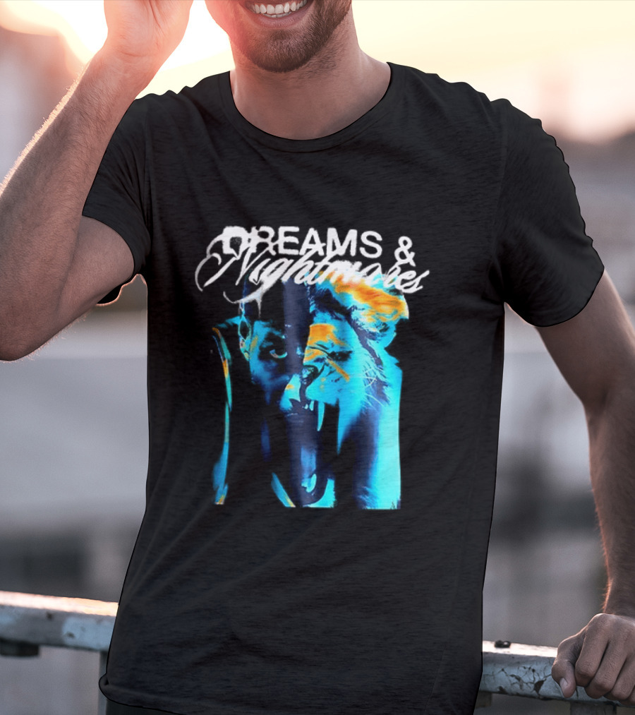 LeBron Dreams & Nightmares Nike Blue Orange Brushstroke T-Shirt