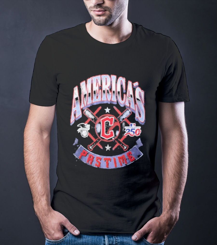Cleveland Guardians 250th Anniversary America's Pastime T-Shirt