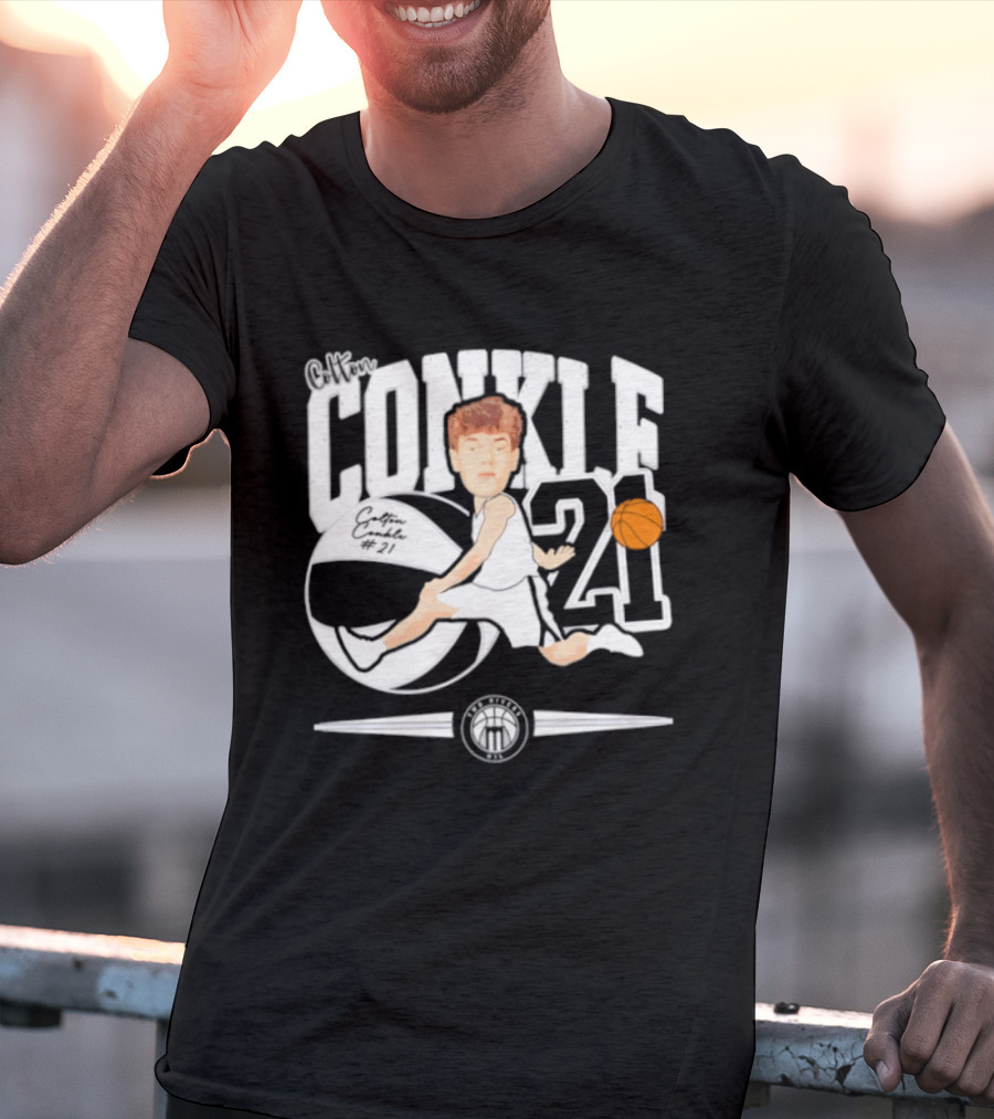 Colton Conkle 21 Basketball 2025 Marietta College T-Shirt