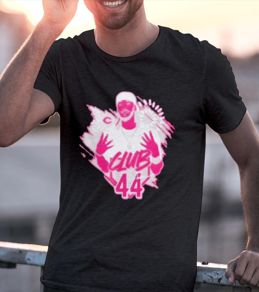 Elly De La Cruz Club 44 Pink Cincinnati Baseball T-Shirt