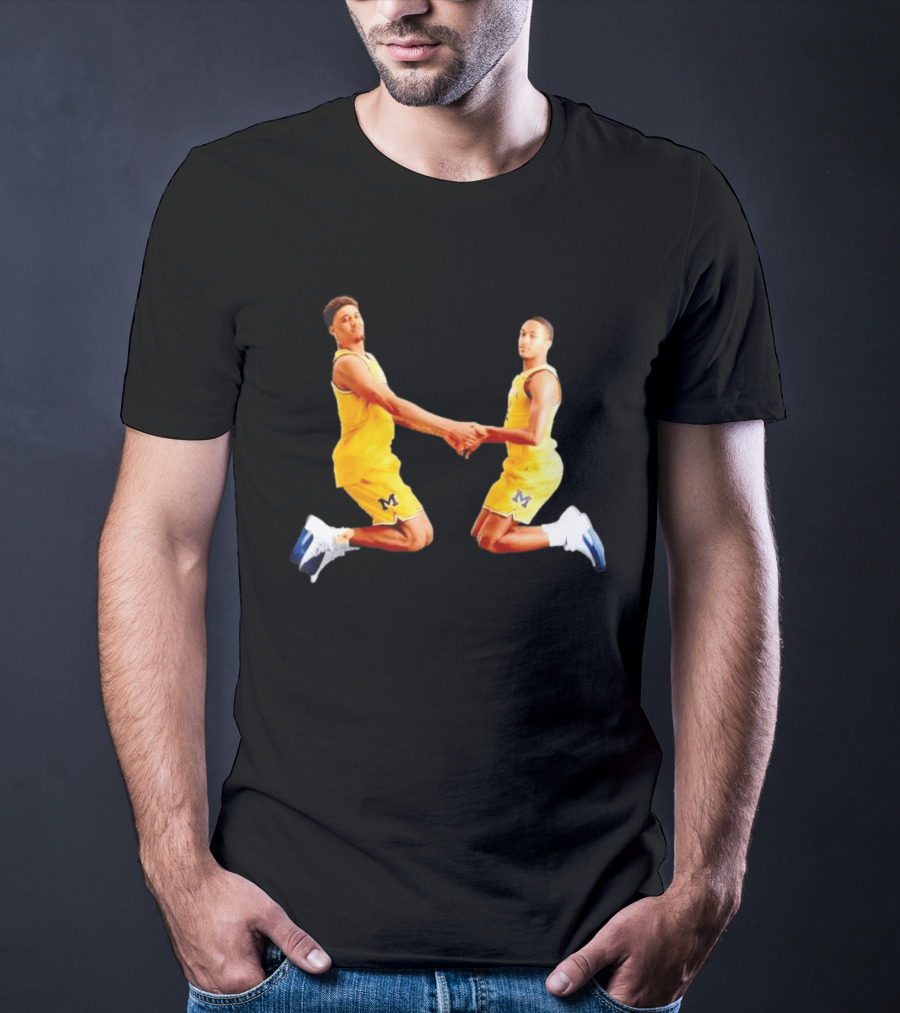 Yaxel Lendeborg Nimari Burnett Michigan Basketball Jump Mount Clumsy T-Shirt