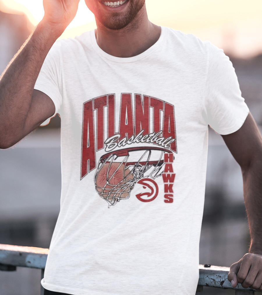 Atlanta Hawks Basketball Script Swish 2026 T-Shirt