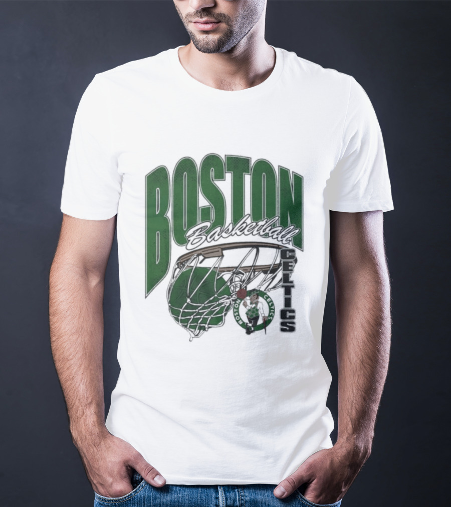 Boston Celtics Basketball 2026 Script Swish T-Shirt