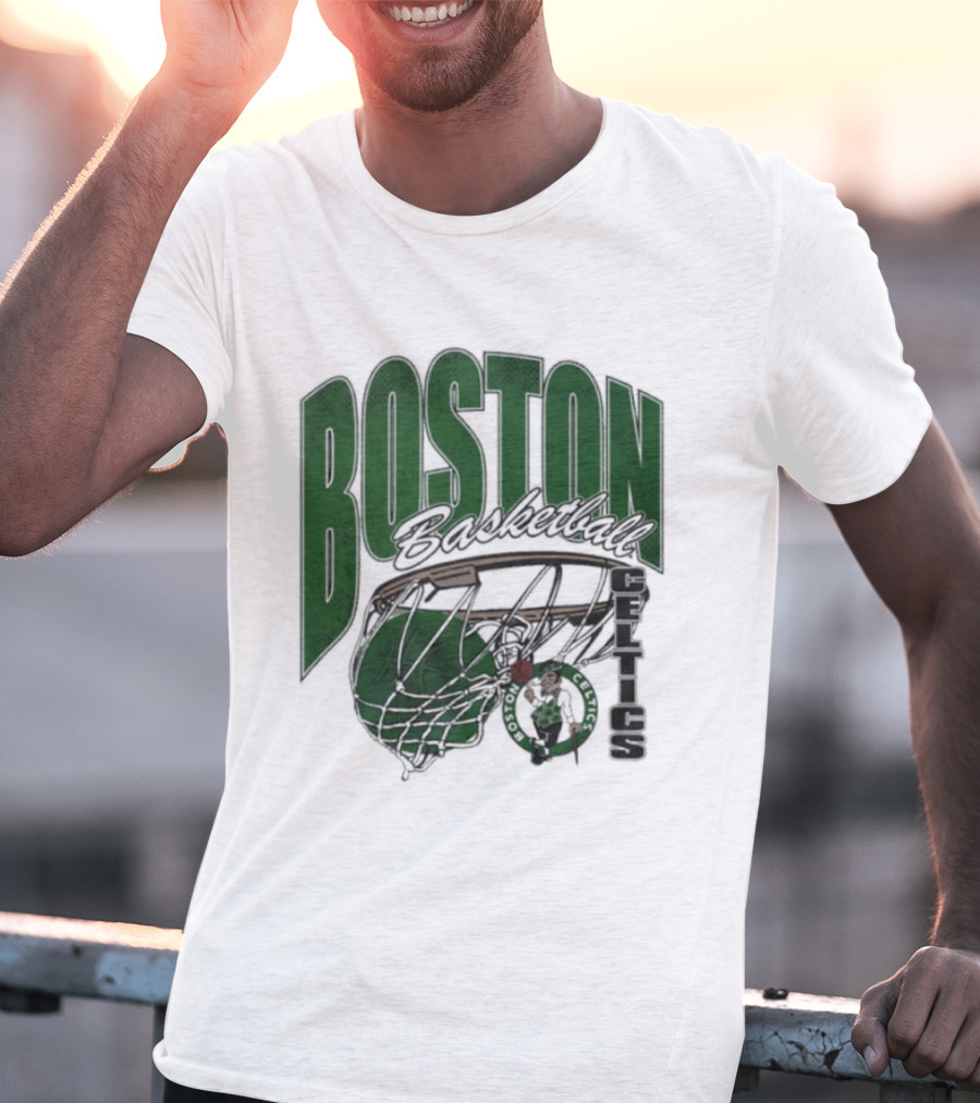 Boston Celtics Basketball 2026 Script Swish T-Shirt