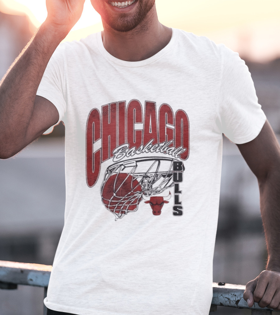 Chicago Basketball Bulls Script Swish 2026 T-Shirt