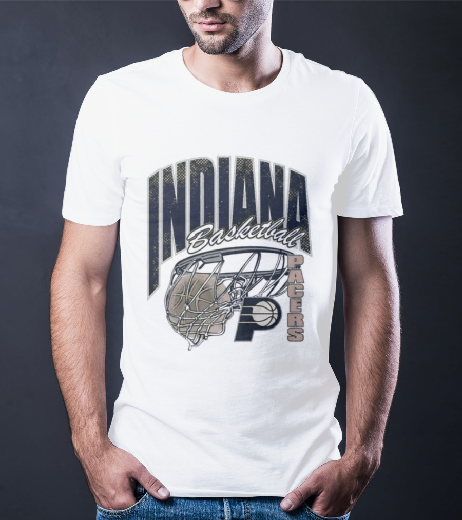Indiana Pacers 2026 Script Swish Basketball T-Shirt