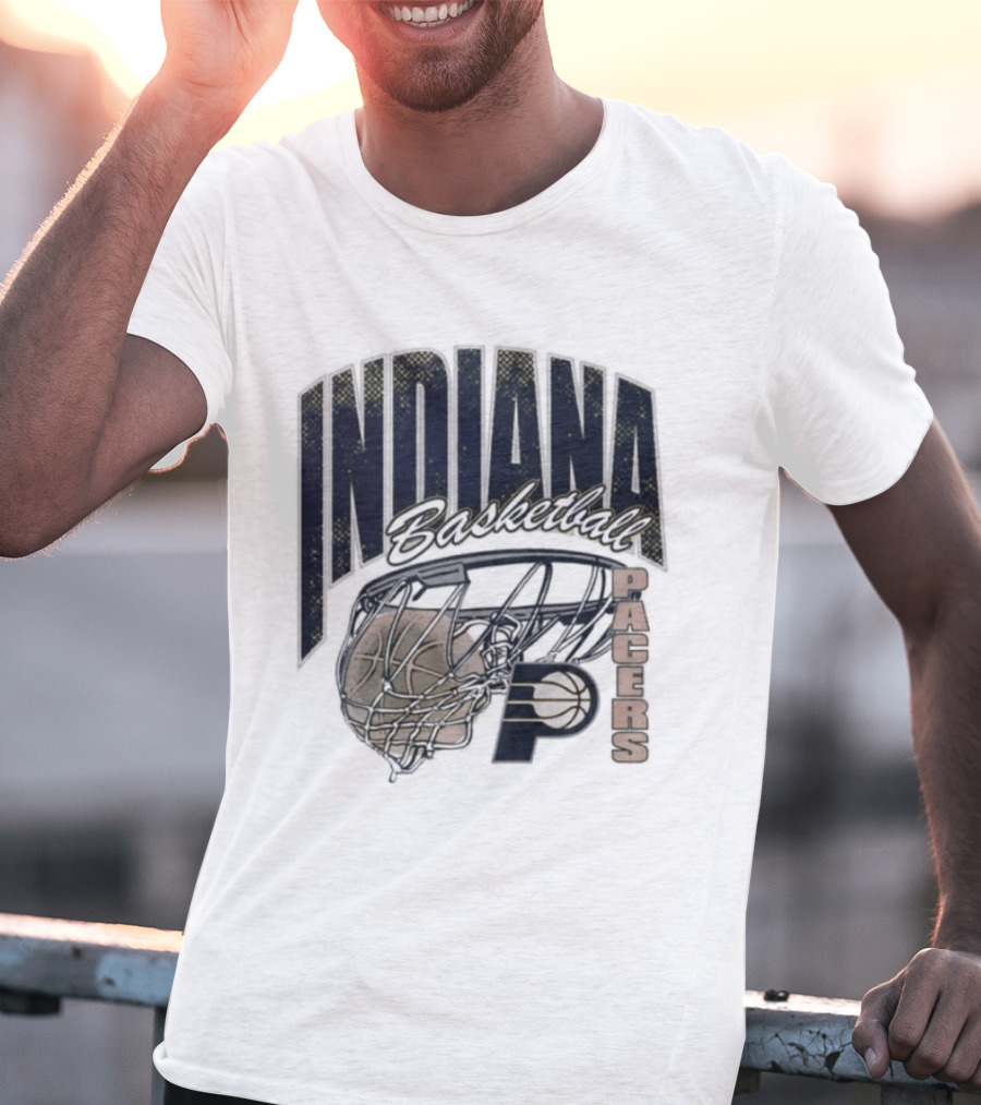 Indiana Pacers 2026 Script Swish Basketball T-Shirt