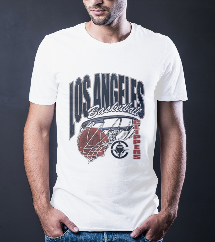 Los Angeles Clippers Script Swish Basketball 2026 T-Shirt