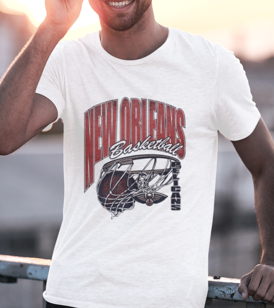 New Orleans Basketball Swish 2026 Pelicans T-Shirt