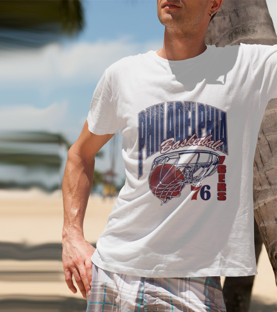 Philadelphia Basketball 76ers Swish Script 2026 T-Shirt
