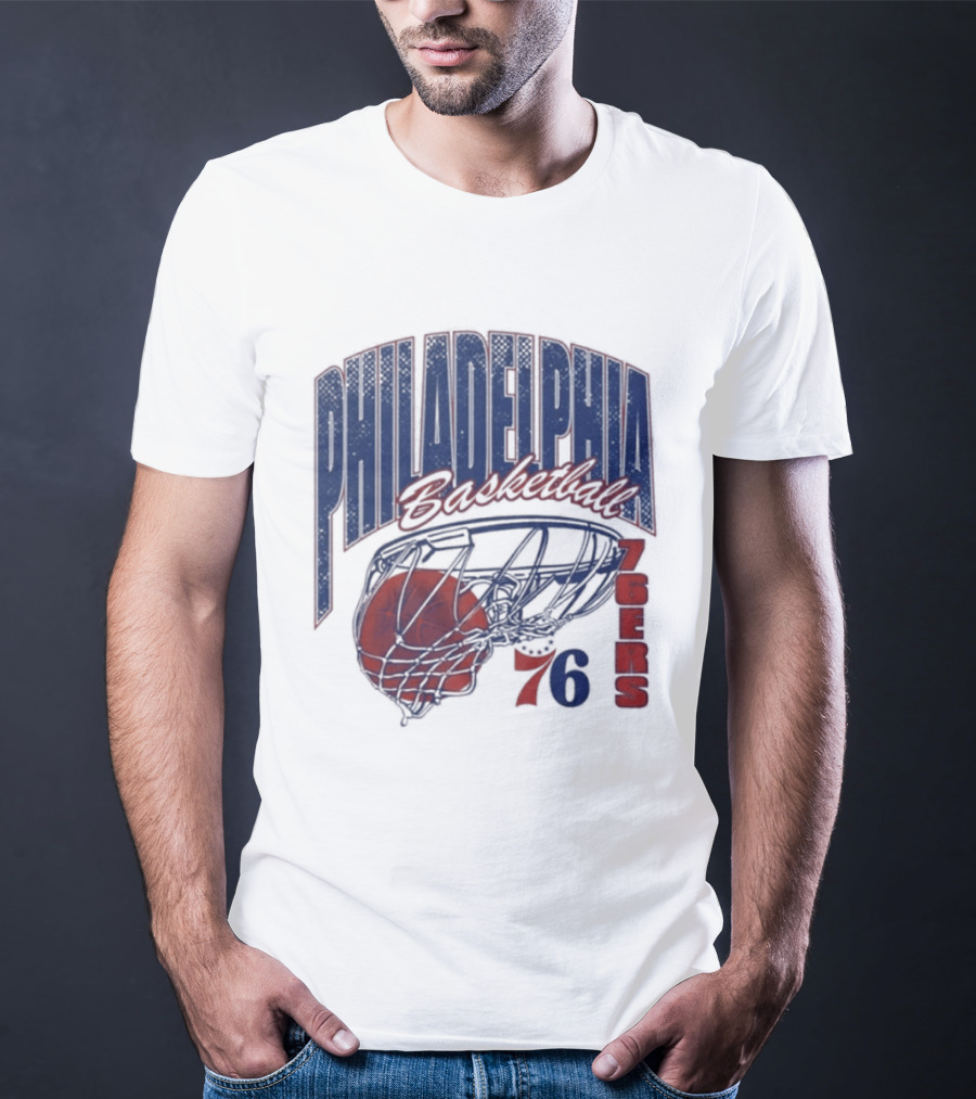 Philadelphia Basketball 76ers Swish Script 2026 T-Shirt
