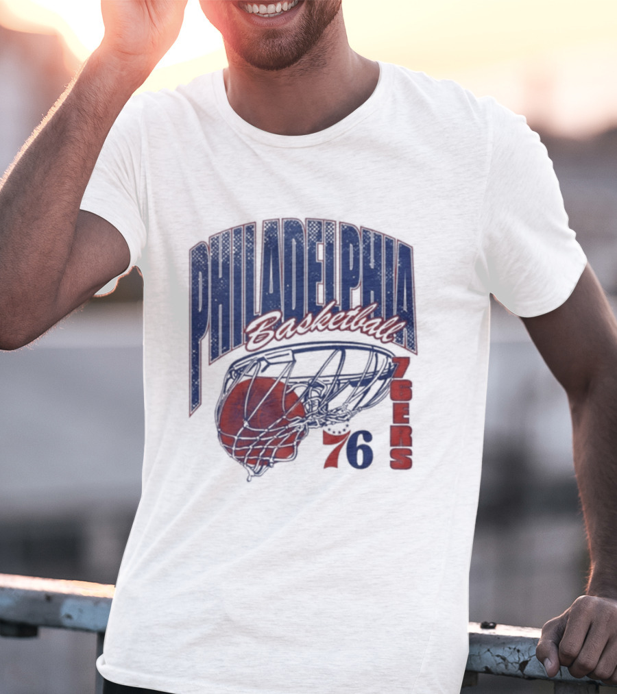 Philadelphia Basketball 76ers Swish Script 2026 T-Shirt