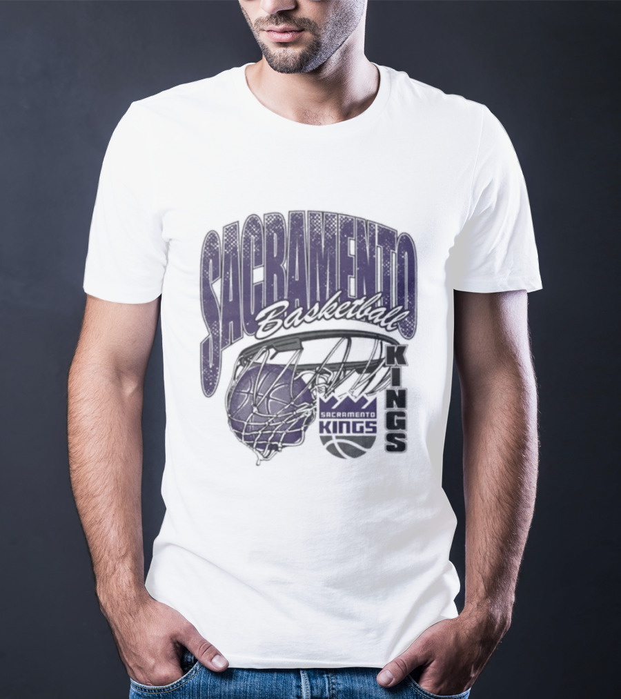 Sacramento Kings Basketball Swish Script 2026 T-Shirt