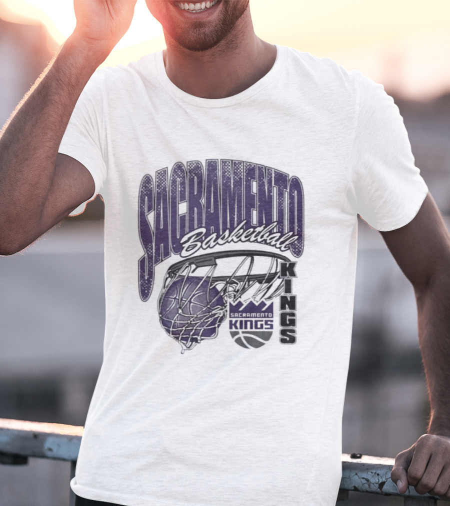 Sacramento Kings Basketball Swish Script 2026 T-Shirt