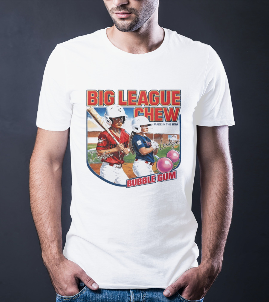 Big League Chew Made In USA Daxton Laikyn Baseball Bubble Gum T-Shirt
