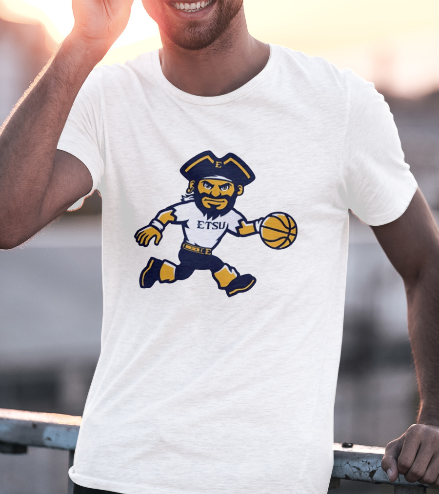 ETSU Buccaneers Basketball Pirate Mascot East Tennessee State University T-Shirt