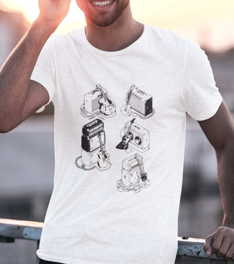 Guitar Eras Vintage Amplifier Collection T-Shirt