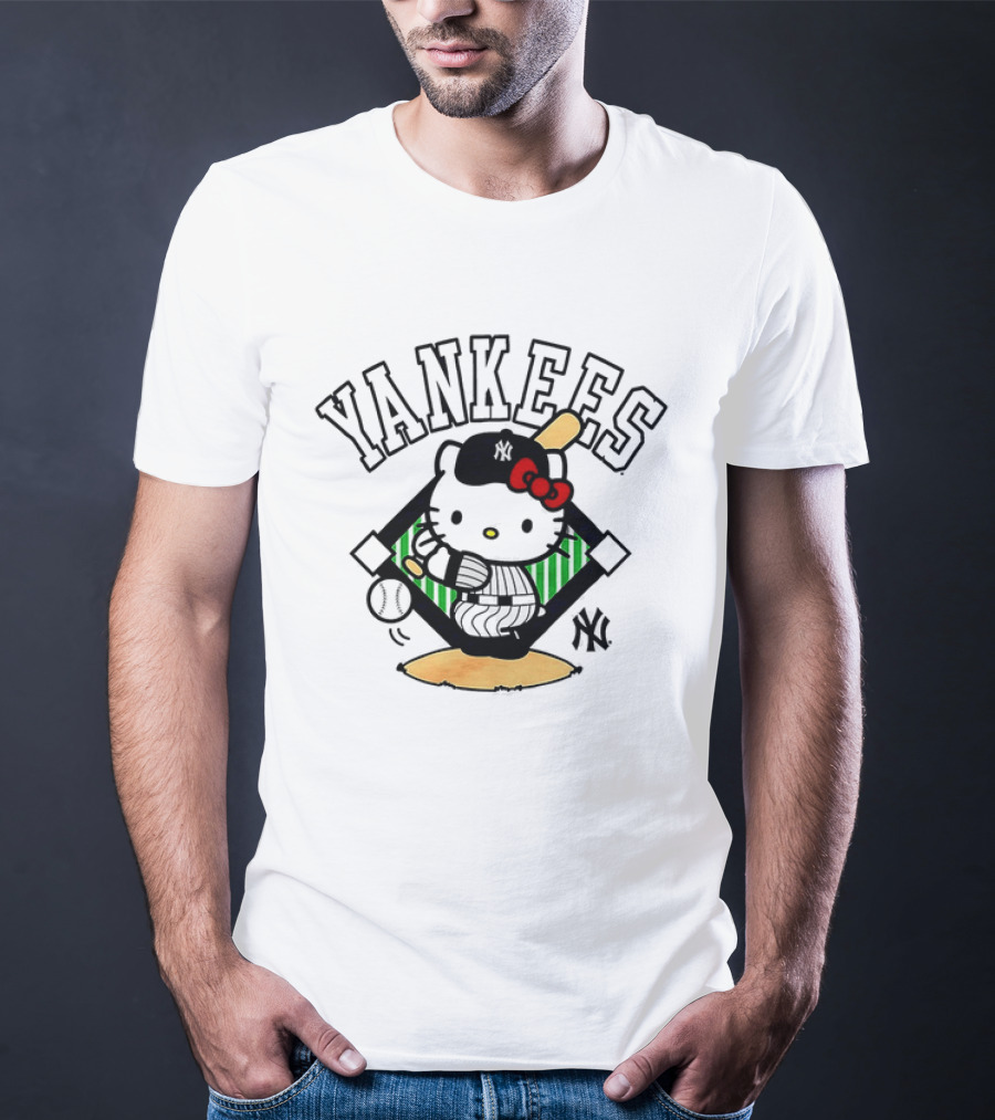 Hello Kitty Yankees Baseball Swing 2026 T-Shirt
