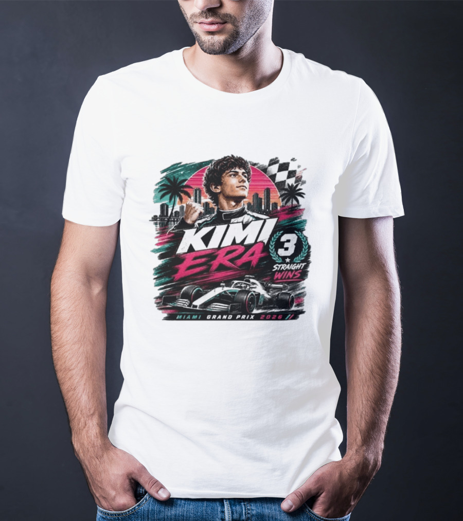 Kimi Era 3 Straight Wins Miami Grand Prix 2026 T-Shirt