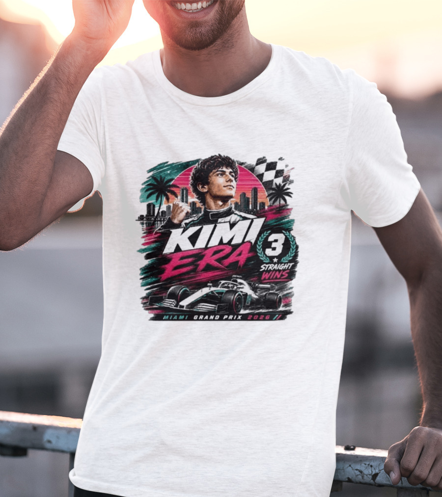 Kimi Era 3 Straight Wins Miami Grand Prix 2026 T-Shirt