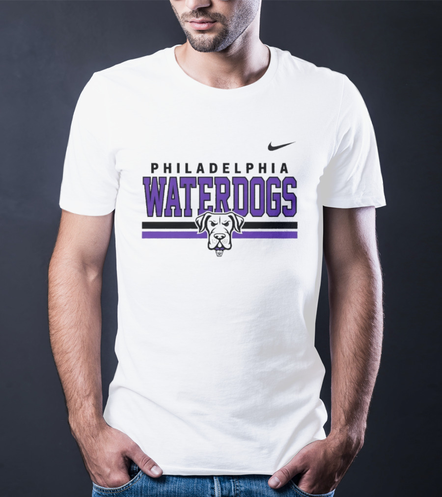 Philadelphia Waterdogs Nike Dri FIT Stripe Sportswear Collection T-Shirt