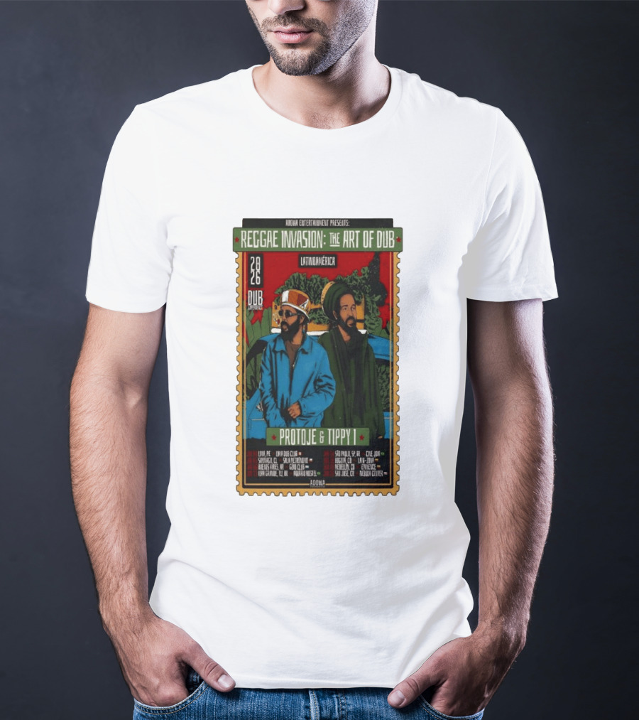 Reggae Invasion The Art Of Dub Protoje Tippy I 2026 Latin America Tour T-Shirt