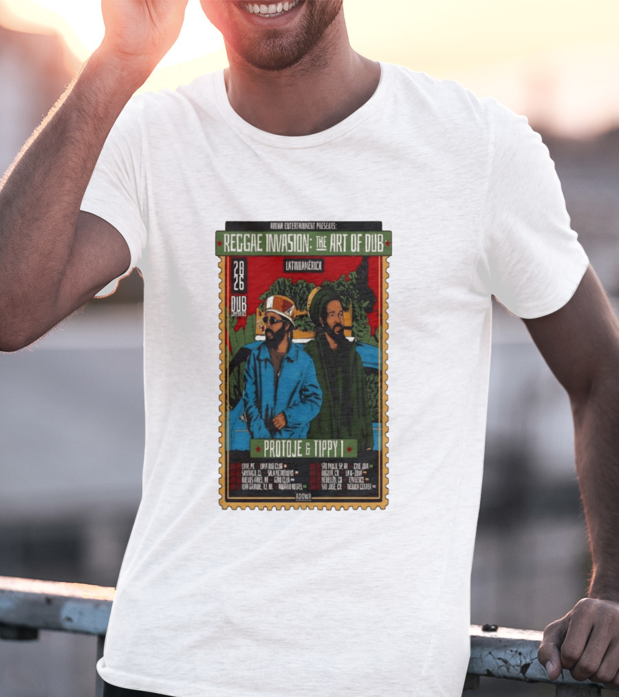 Reggae Invasion The Art Of Dub Protoje Tippy I 2026 Latin America Tour T-Shirt