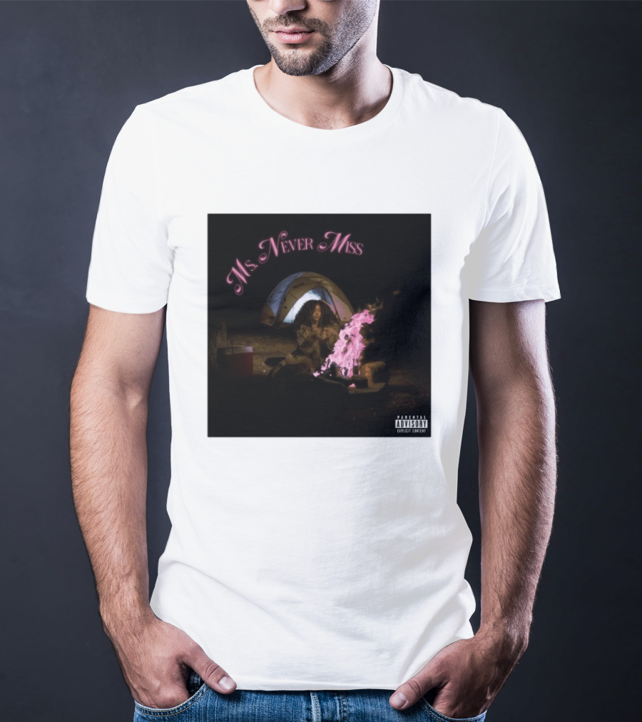 SZA Ms Never Miss Camping Single Cover T-Shirt