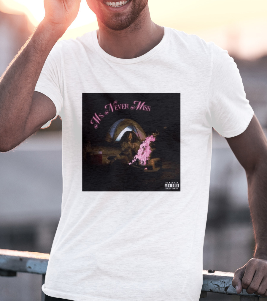 SZA Ms Never Miss Camping Single Cover T-Shirt