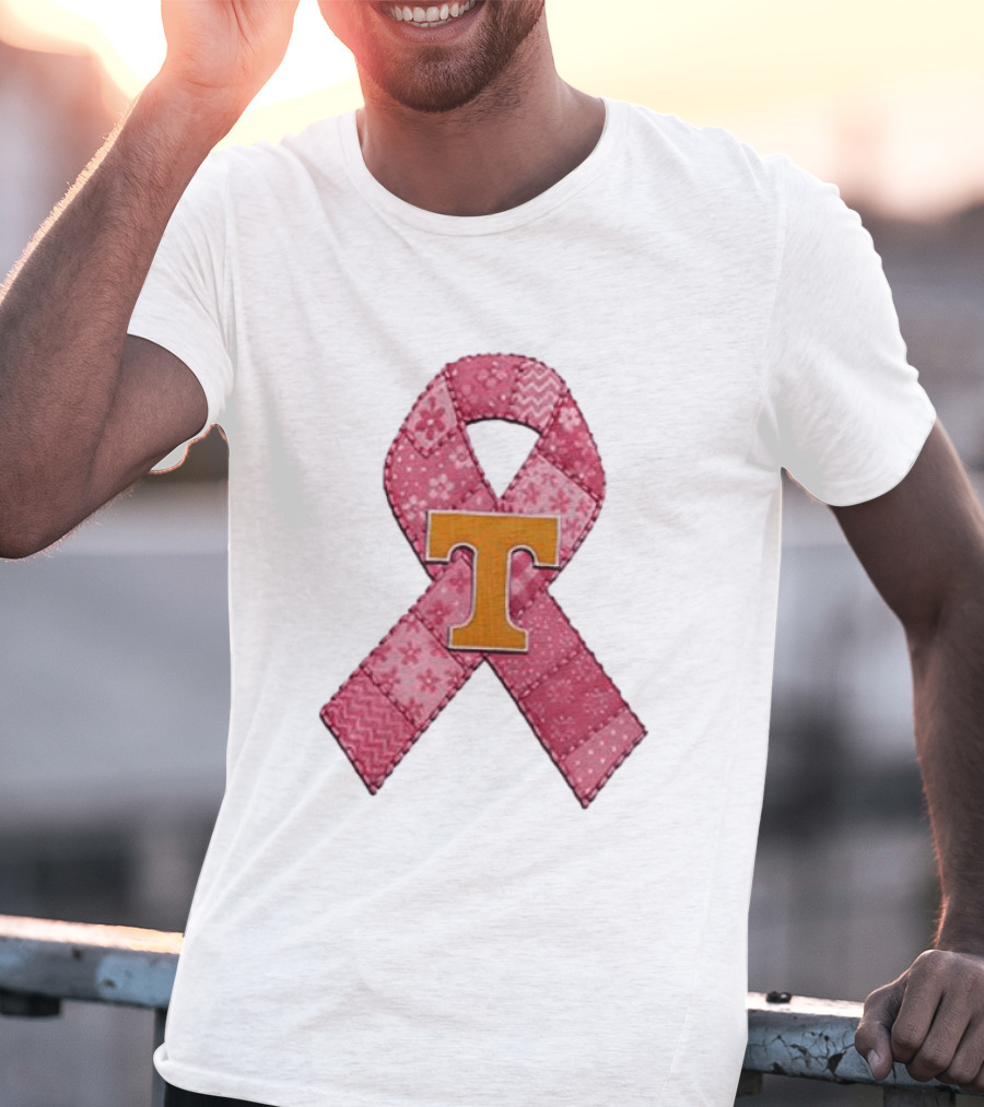 Tennessee Volunteers Pink Ribbon Breast Cancer Awareness T-Shirt