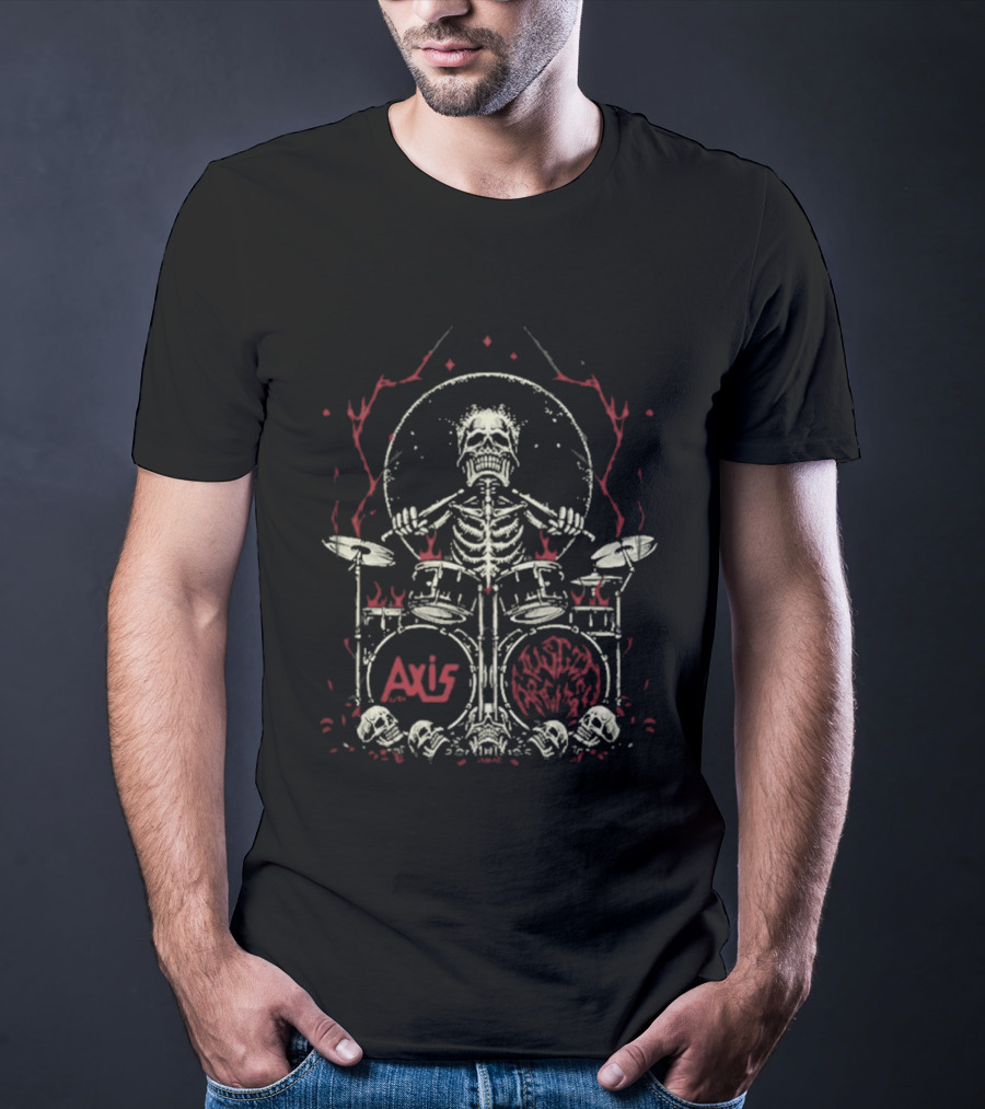 Axis Austin Archey Skeleton Drummer 2026 Collaboration T-Shirt