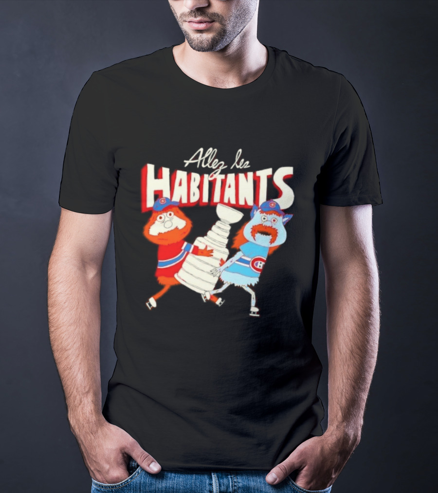 Allez Les Habitants Montreal Canadiens Trophy Celebration T-Shirt