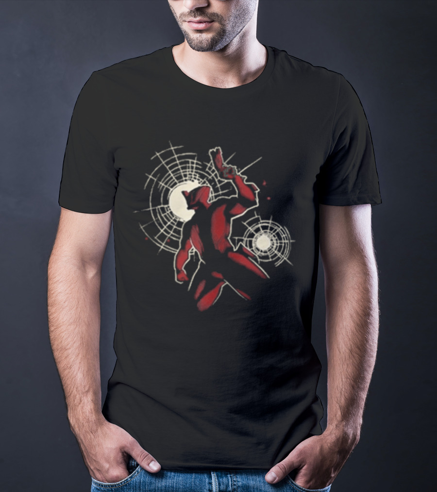 Warframe Tennocon 2026 Red And Tan Abstract Character With Circular T-Shirt