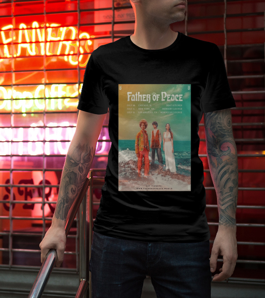 Father Of Peace Fall Tour 2026 Chicago New York Los Angeles T-Shirt