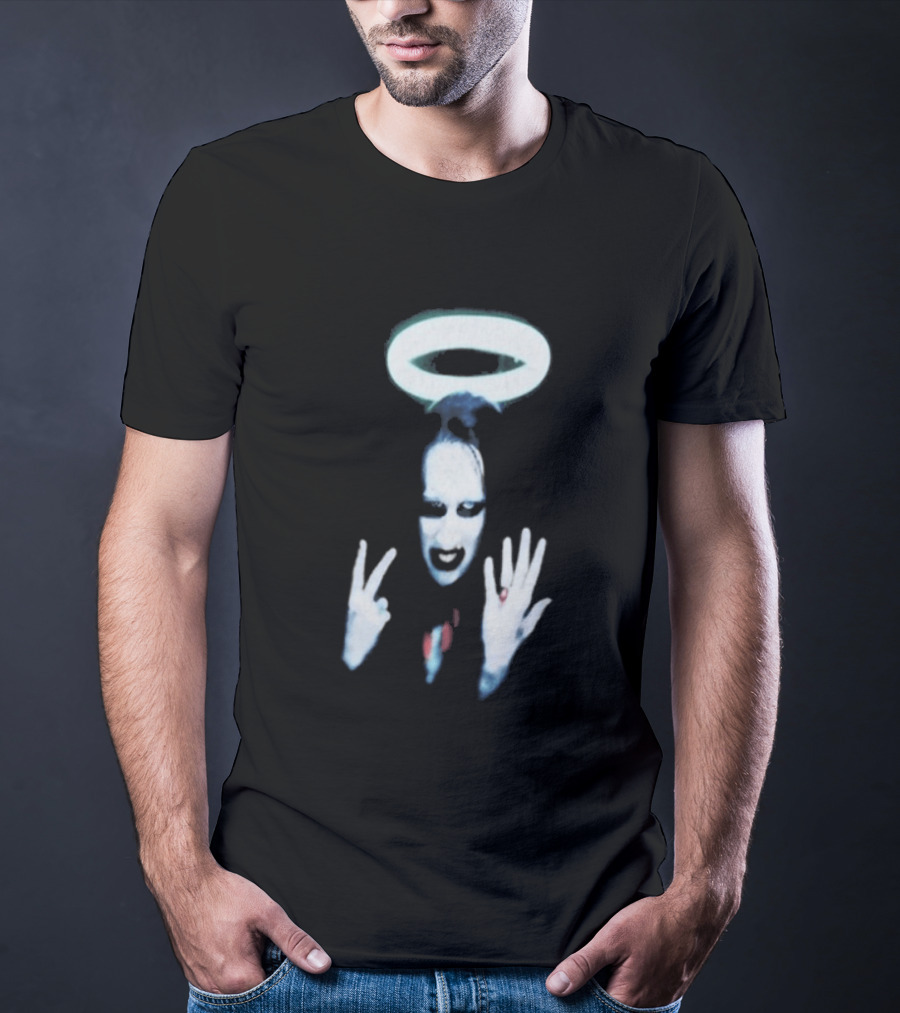 Wyco 1997 Marilyn Manson Angel Halo Gesture T-Shirt